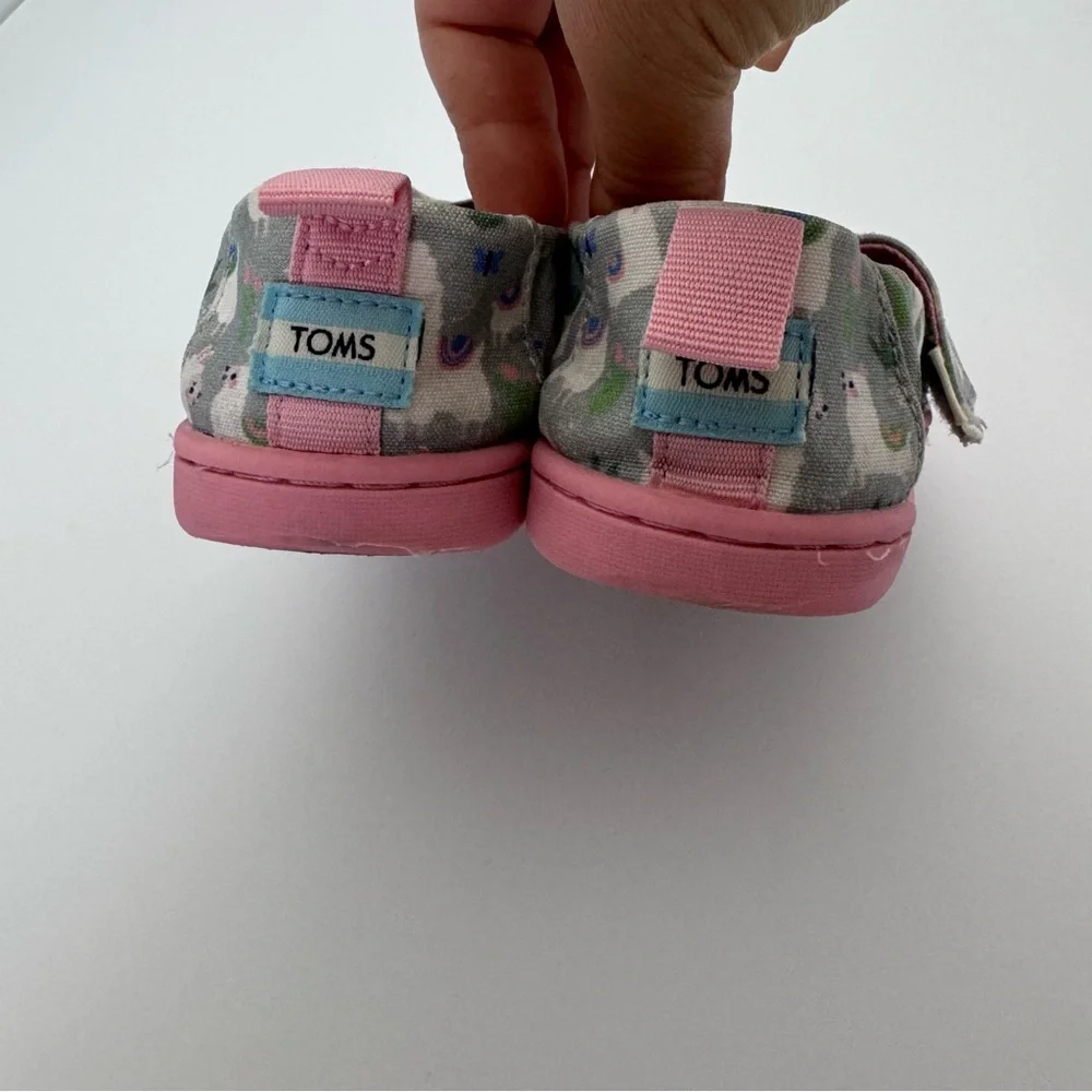 Toms Girls Alpargata Espadrilles Grey